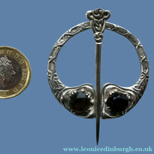 Load image into Gallery viewer,  Scottish Silver Penannular Brooch or Clock Pin. Designed by Robert Allison. Edinburgh Hallmark 1961
