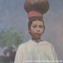 Load image into Gallery viewer, Sir Gerald Kelly 1960s Original Framed Print. Girl with Pitcher
