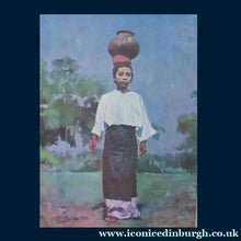 Load image into Gallery viewer, Sir Gerald Kelly 1960s Lithographic Framed Print. Entitled GIRL WITH PITCHER
