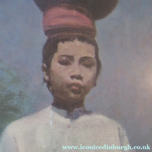 Load image into Gallery viewer, Sir Gerald Kelly 1960s Original Framed Print. Girl with Pitcher
