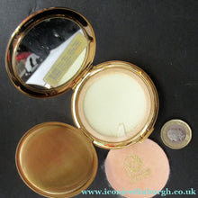 Load image into Gallery viewer, 1960s Stratton Powder Compact. Blue Enamel with Fleur de Lis
