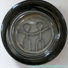Load image into Gallery viewer, 1960s Smoky Grey Moulded Glass Bowl by Erik Hoglund for Kosta Boda
