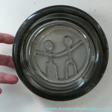 Load image into Gallery viewer, 1960s Smoky Grey Moulded Glass Bowl by Erik Hoglund for Kosta Boda
