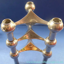 Load image into Gallery viewer, 1960s SPACE AGE Set of 15 Matching German CHROME Nagel Candlesticks. With Rarer Central Base Unit
