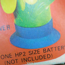 Load image into Gallery viewer, 1960s Flower Power Hong Kong Battery Hand Held Fan
