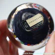 Load image into Gallery viewer, Vintage STRATHEARN Scottish Closepack Paperweight. With Original Paper Label - Paperweight
