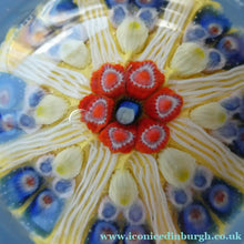 Load image into Gallery viewer, Sweet 1960s Scottish Strathearn Glass Paperweight in a Dish
