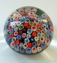 Load image into Gallery viewer, 1960s Large Vintage Strathearn Millefiori Close Pack Carpet Paperweight
