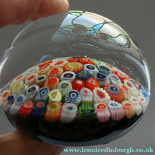 Load image into Gallery viewer, 1960s Large Vintage Strathearn Millefiori Close Pack Carpet Paperweight
