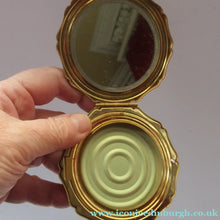 Load image into Gallery viewer, Stratton 1960s Red Enamel Powder Compact with Gold Pheasant Image
