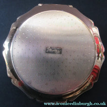 Load image into Gallery viewer, Stratton 1960s Red Enamel Powder Compact with Gold Pheasant Image
