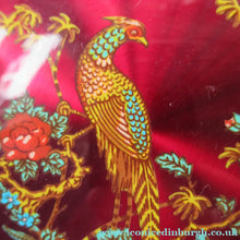 Load image into Gallery viewer, Stratton 1960s Red Enamel Powder Compact with Gold Pheasant Image
