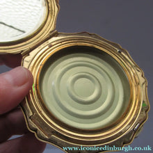 Load image into Gallery viewer, Stratton 1960s Red Enamel Powder Compact with Gold Pheasant Image
