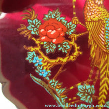 Load image into Gallery viewer, Stratton 1960s Red Enamel Powder Compact with Gold Pheasant Image
