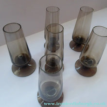 Load image into Gallery viewer, 1960s STROMA. Classic Scottish CAITHNESS GLASS Peat Coloured Liqueur or Shot Glasses

