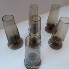 Load image into Gallery viewer, 1960s STROMA. Classic Scottish CAITHNESS GLASS Peat Coloured Liqueur or Shot Glasses
