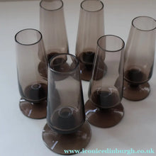 Load image into Gallery viewer, 1960s STROMA. Classic Scottish CAITHNESS GLASS Peat Coloured Liqueur or Shot Glasses
