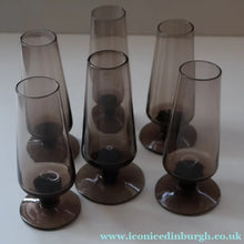Load image into Gallery viewer, 1960s STROMA. Classic Scottish CAITHNESS GLASS Peat Coloured Liqueur or Shot Glasses
