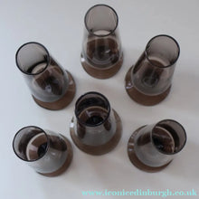 Load image into Gallery viewer, 1960s STROMA. Classic Scottish CAITHNESS GLASS Peat Coloured Liqueur or Shot Glasses
