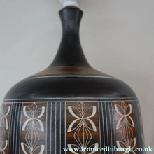 Load image into Gallery viewer, RARE Vintage 1960s Studio Pottery Decorative TABLE LAMP. Signed on the Base Ambleside
