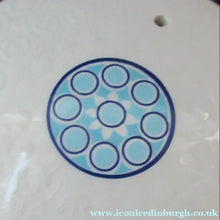 Load image into Gallery viewer, 1960s Space Age Carlton Ware Coffee Set with Four Cups and Saucers. Blue and White
