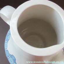 Load image into Gallery viewer, 1960s Space Age Carlton Ware Coffee Set with Four Cups and Saucers. Blue and White
