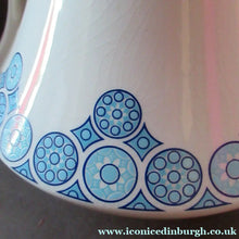 Load image into Gallery viewer, 1960s Space Age Carlton Ware Coffee Set with Four Cups and Saucers. Blue and White
