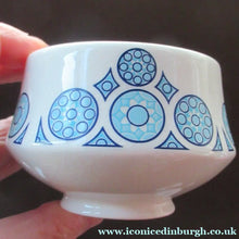 Load image into Gallery viewer, 1960s Space Age Carlton Ware Coffee Set with Four Cups and Saucers. Blue and White
