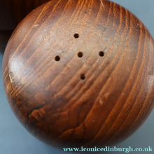 Load image into Gallery viewer, 1960s Stylish Vintage Carved Wooden / Teak Salt and Pepper Pots
