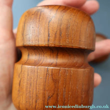 Load image into Gallery viewer, 1960s Stylish Vintage Carved Wooden / Teak Salt and Pepper Pots
