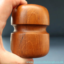 Load image into Gallery viewer, 1960s Stylish Vintage Carved Wooden / Teak Salt and Pepper Pots
