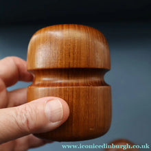 Load image into Gallery viewer, 1960s Stylish Vintage Carved Wooden / Teak Salt and Pepper Pots

