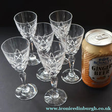Load image into Gallery viewer, 1960s Swedish Glass. Stylish Matching Set of Liqueur Glasses. Orrefors Karolina by Gunnar Cyren - Scandinavian Glass
