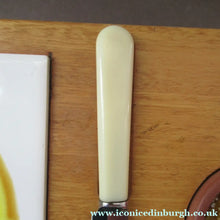 Load image into Gallery viewer, 1960s Syd Walker Ceramic and Oak Cheeseboard. Scottish Retail Historical Item
