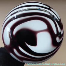Load image into Gallery viewer, Tall 1960s Italian V.B Opaline ZEBRA Stripe Glass Vase
