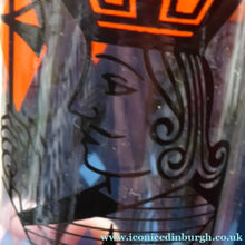 Load image into Gallery viewer, 1960s TUMBLERS. "Royalty" Playing Cards Design by Alexander Hardie-Williamson for Ravenshead Glass. Kings &amp; Queens Slim Jim Drinking Glasses
