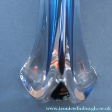 Load image into Gallery viewer, 1960s Minimalistic GEOFFREY BAXTER Whitefriars Kingfisher Glass Blue Vases
