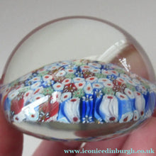 Load image into Gallery viewer, 1960s Vetreria 3 Fiori Millefiori Italian Art Glass Close Pack Paperweight
