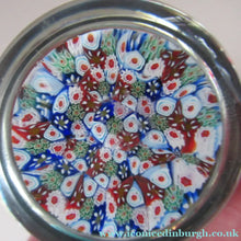 Load image into Gallery viewer, 1960s Vetreria 3 Fiori Millefiori Italian Art Glass Close Pack Paperweight
