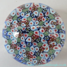 Load image into Gallery viewer, 1960s Vetreria 3 Fiori Millefiori Italian Art Glass Close Pack Paperweight
