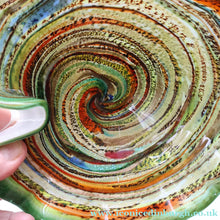 Load image into Gallery viewer, Vintage 1960s Vetro Artistico Veneziano Murano Glass Aventurine Bowl
