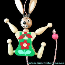 Load image into Gallery viewer, Vintage 1960s Austtian Wooden Jumping Jack Rabbit
