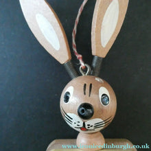 Load image into Gallery viewer, Vintage 1960s Austtian Wooden Jumping Jack Rabbit
