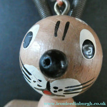 Load image into Gallery viewer, Vintage 1960s Austtian Wooden Jumping Jack Rabbit

