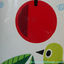 Load image into Gallery viewer, 1960s Vintage Cadbury's Biscuit Tin with Fitted Lid. Cartoon Birds and Apple Pattern
