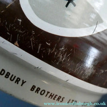 Load image into Gallery viewer, 1960s Vintage Cadbury's Biscuit Tin with Fitted Lid. Cartoon Birds and Apple Pattern
