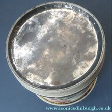 Load image into Gallery viewer, 1960s Vintage Cadbury's Biscuit Tin with Fitted Lid. Cartoon Birds and Apple Pattern
