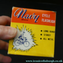 Load image into Gallery viewer,  1960s Cycle Lamp Camping Light. Hong Kong Navy Brand Original Box
