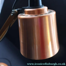 Load image into Gallery viewer, 1960s Vintage MacLamp with Rarer Copper Shade and Base. Finger Switch - Vintage Lighting
