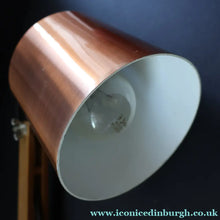 Load image into Gallery viewer, 1960s Vintage MacLamp with Rarer Copper Shade and Base. Finger Switch - Vintage Lighting
